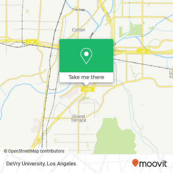 DeVry University map