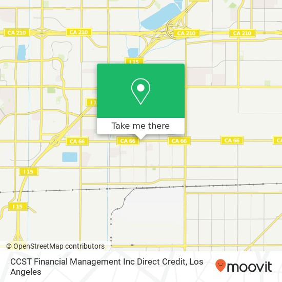 CCST Financial Management Inc Direct Credit map