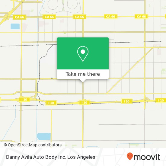 Danny Avila Auto Body Inc map