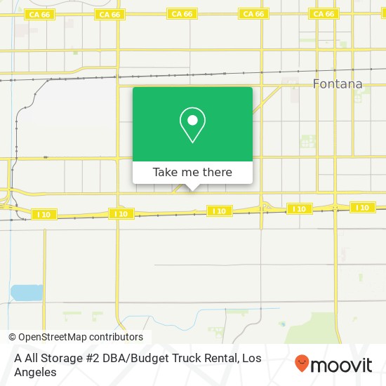 A All Storage #2 DBA / Budget Truck Rental map