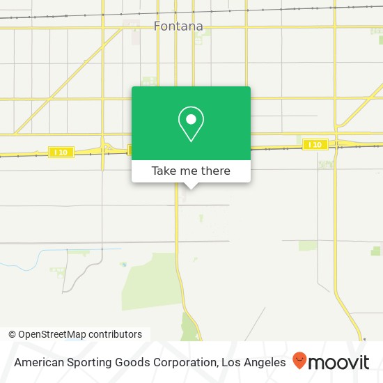 American Sporting Goods Corporation map