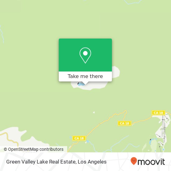 Green Valley Lake Real Estate map