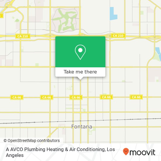 Mapa de A AVCO Plumbing Heating & Air Conditioning