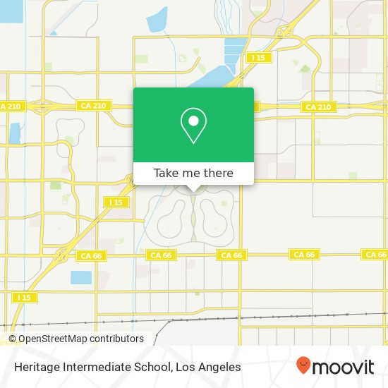 Mapa de Heritage Intermediate School