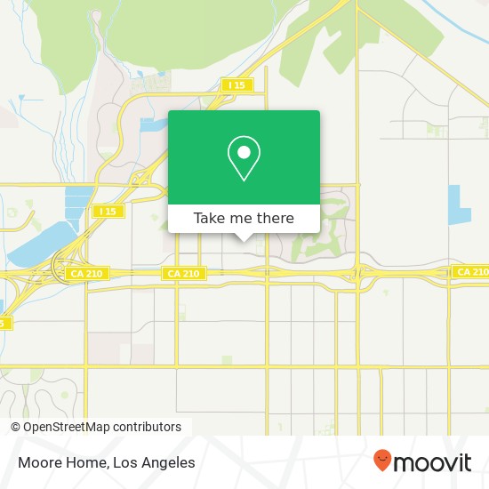 Moore Home map