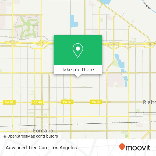 Advanced Tree Care map