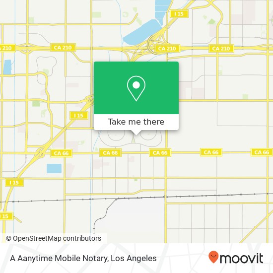 A Aanytime Mobile Notary map