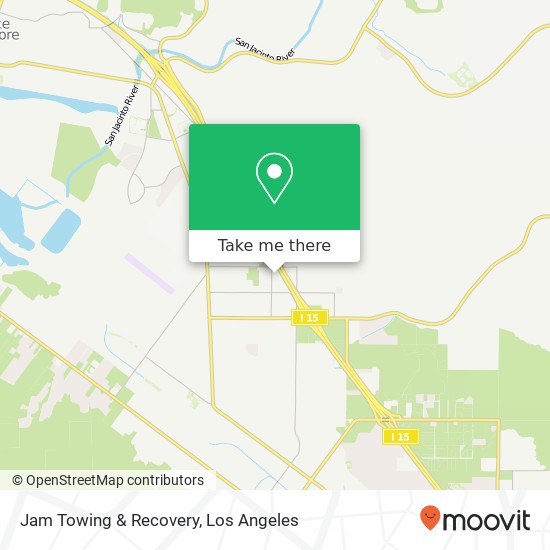 Jam Towing & Recovery map