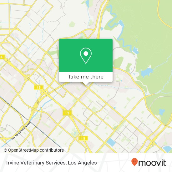 Irvine Veterinary Services map