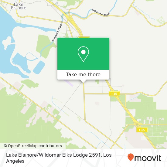 Lake Elsinore / Wildomar Elks Lodge 2591 map