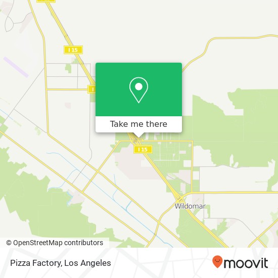 Mapa de Pizza Factory