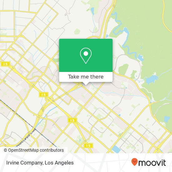 Mapa de Irvine Company