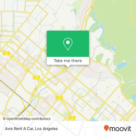 Avis Rent A Car map