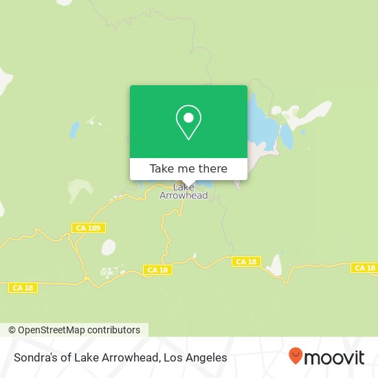 Mapa de Sondra's of Lake Arrowhead