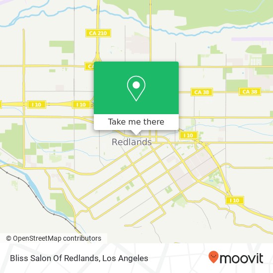 Bliss Salon Of Redlands map