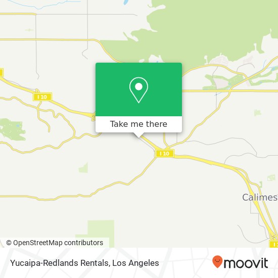 Mapa de Yucaipa-Redlands Rentals