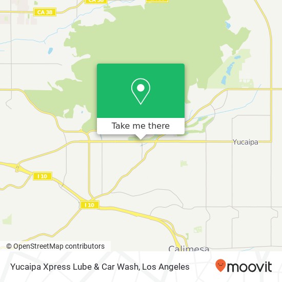 Yucaipa Xpress Lube & Car Wash map