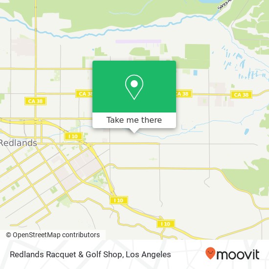 Mapa de Redlands Racquet & Golf Shop