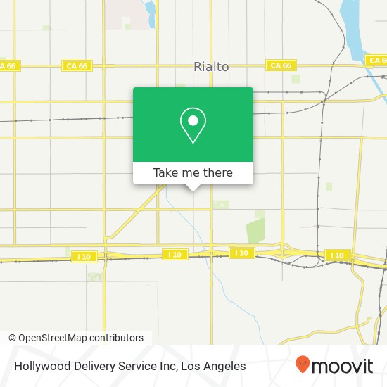 Hollywood Delivery Service Inc map