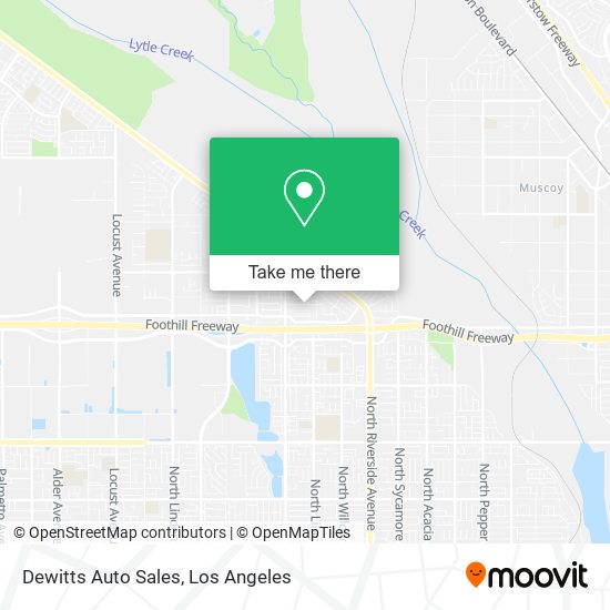 Dewitts Auto Sales map