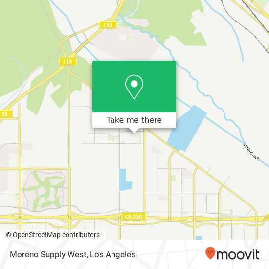 Moreno Supply West map