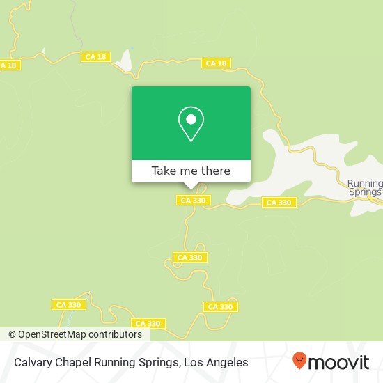 Calvary Chapel Running Springs map