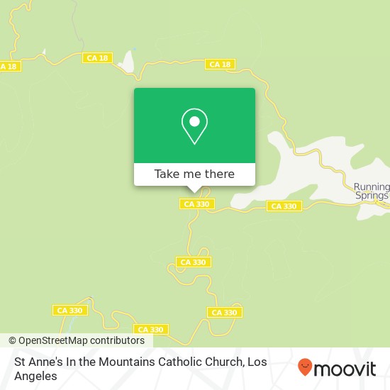 St Anne's In the Mountains Catholic Church map