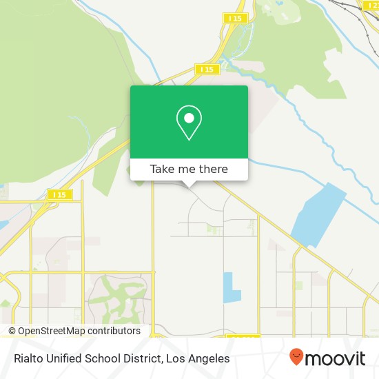 Mapa de Rialto Unified School District