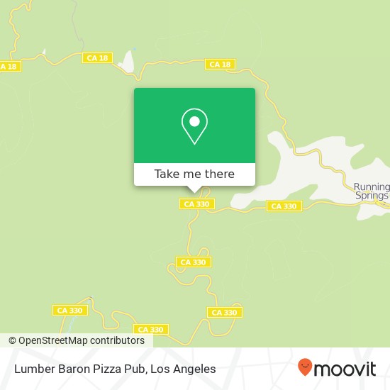 Lumber Baron Pizza Pub map