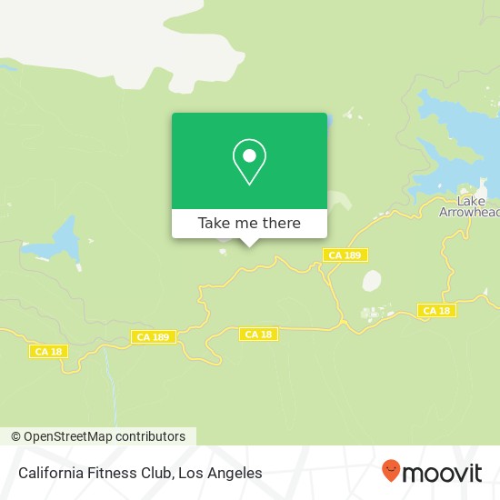 Mapa de California Fitness Club