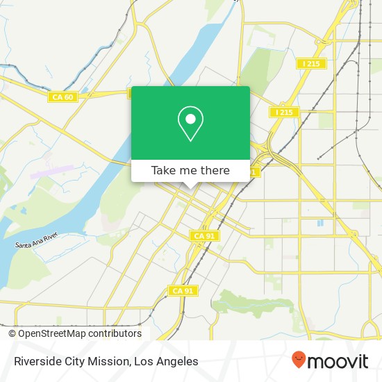 Mapa de Riverside City Mission