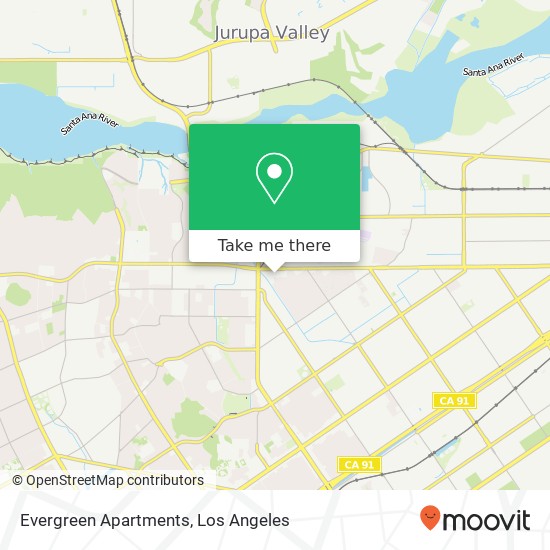 Evergreen Apartments map