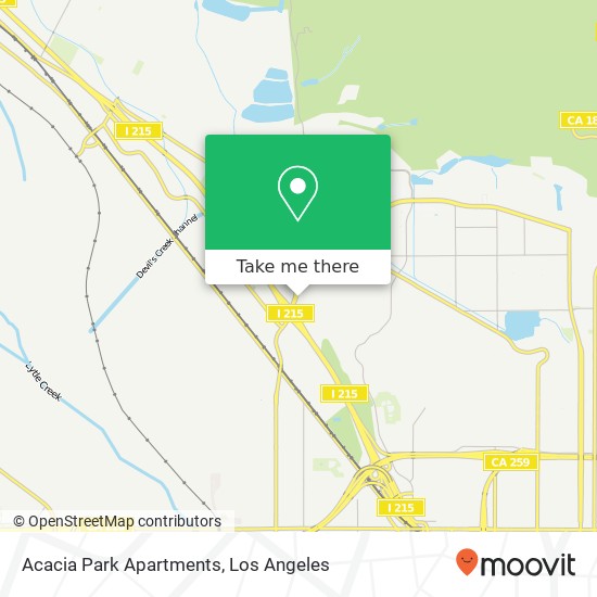 Acacia Park Apartments map