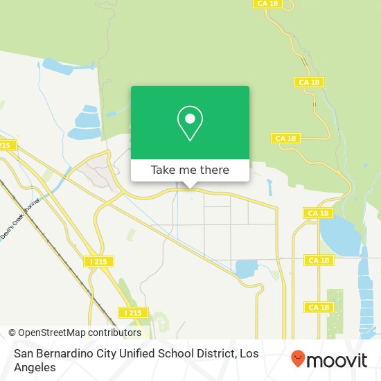 Mapa de San Bernardino City Unified School District