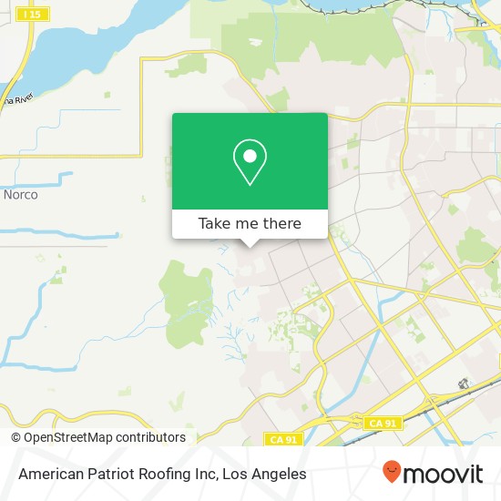 American Patriot Roofing Inc map