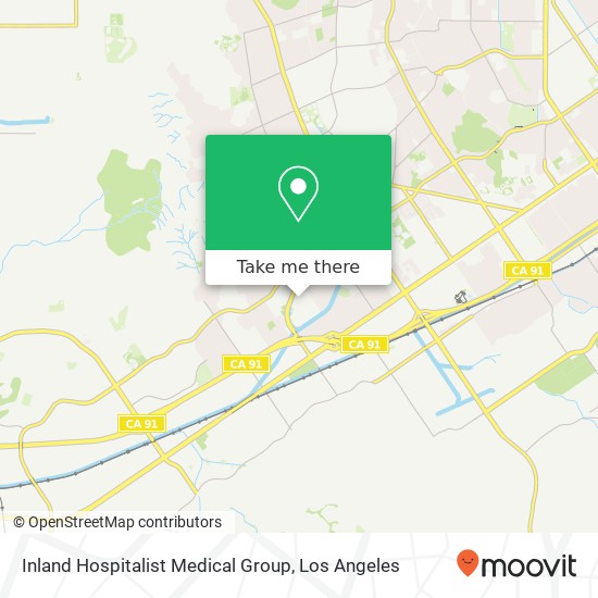 Inland Hospitalist Medical Group map