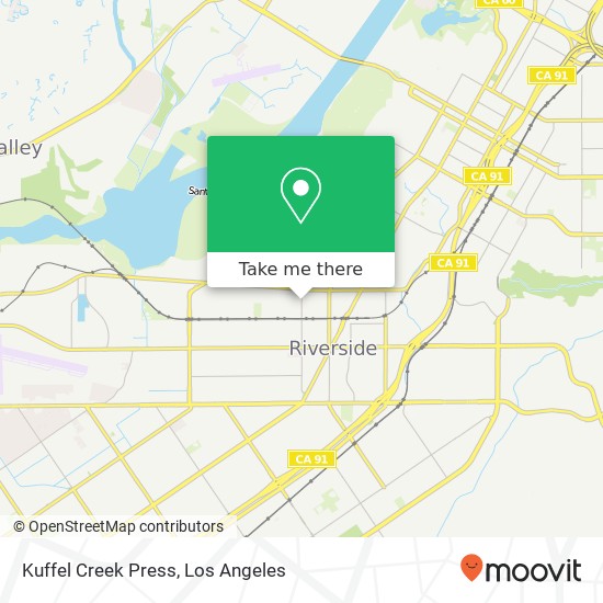 Kuffel Creek Press map