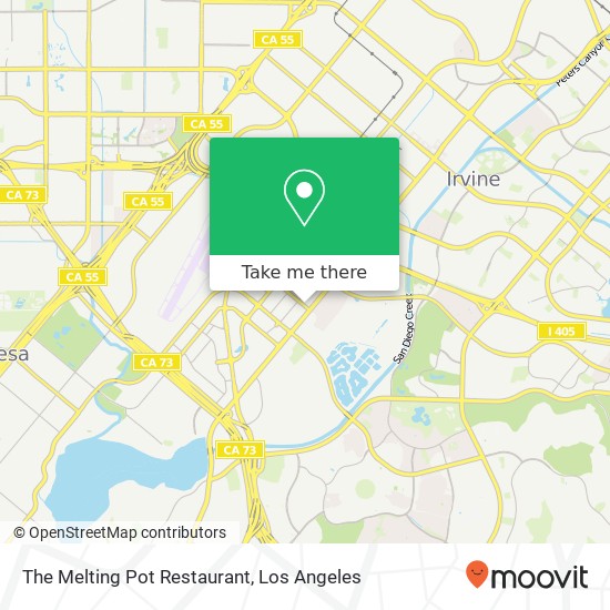 Mapa de The Melting Pot Restaurant