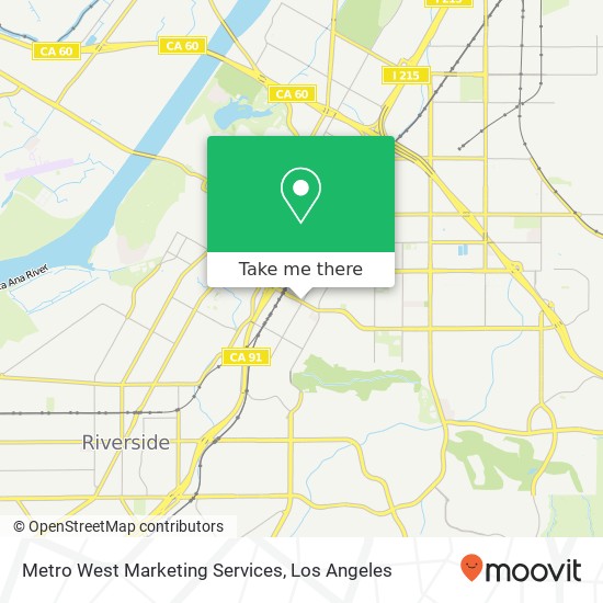 Mapa de Metro West Marketing Services