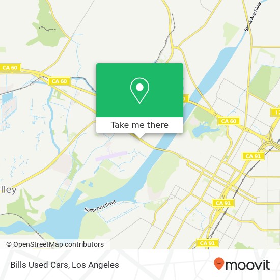 Bills Used Cars map