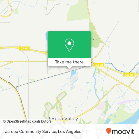 Mapa de Jurupa Community Service