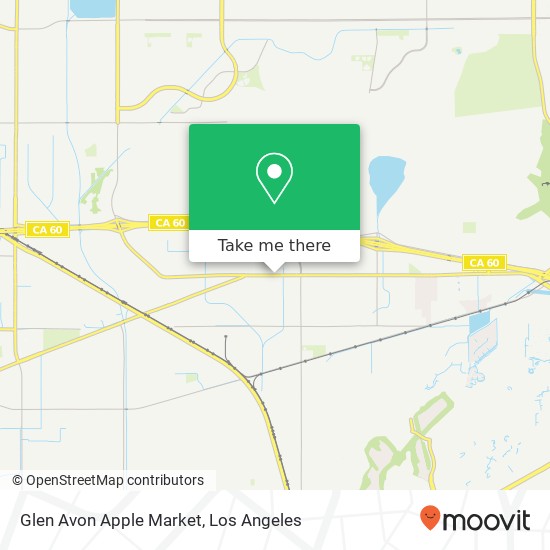 Mapa de Glen Avon Apple Market