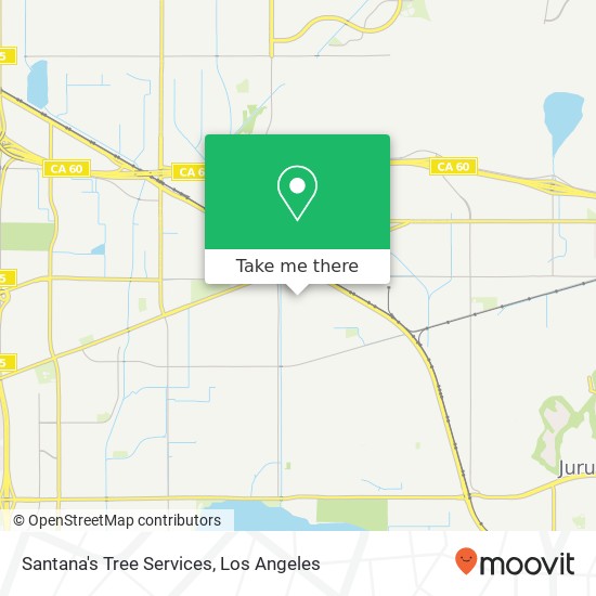 Santana's Tree Services map