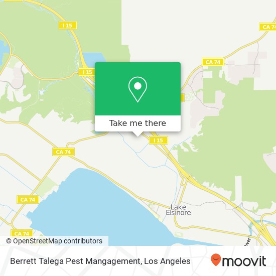 Mapa de Berrett Talega Pest Mangagement
