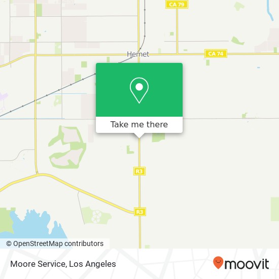 Moore Service map