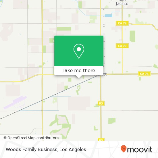 Woods Family Business map
