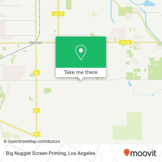 Mapa de Big Nugget Screen Printing