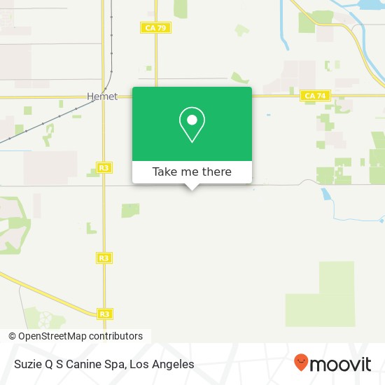 Suzie Q S Canine Spa map