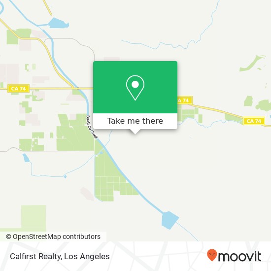 Calfirst Realty map