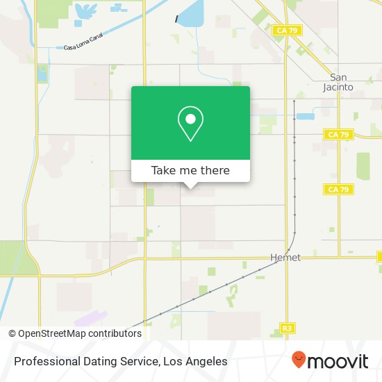 Mapa de Professional Dating Service